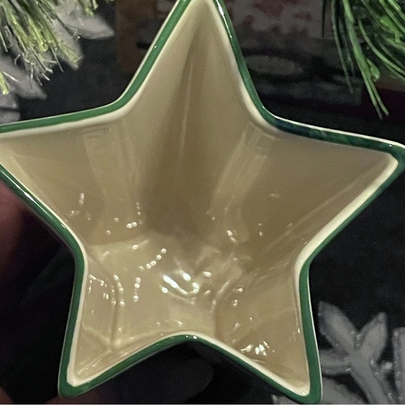 Spode Made in England Star-Shaped Christmas Tree Vase S3324-A1 Back Approx 6.75" - Picture 6 of 16